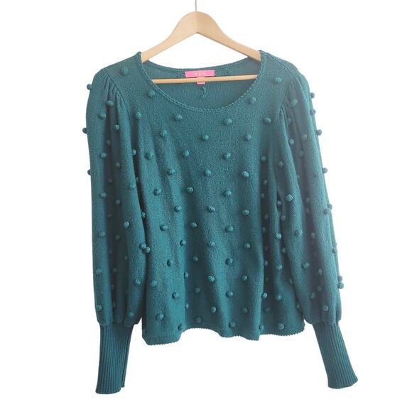 XL Lilly Pultizer green kippa sweater - Picture 3 of 6